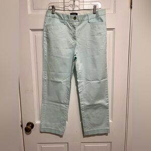 Lands End Blue Pants Size 6 Mid Rise Straight Leg